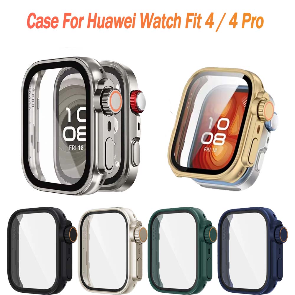 Huawei Smartwatch Accessories - Tempered Glass+PC Case For Huawei Watch