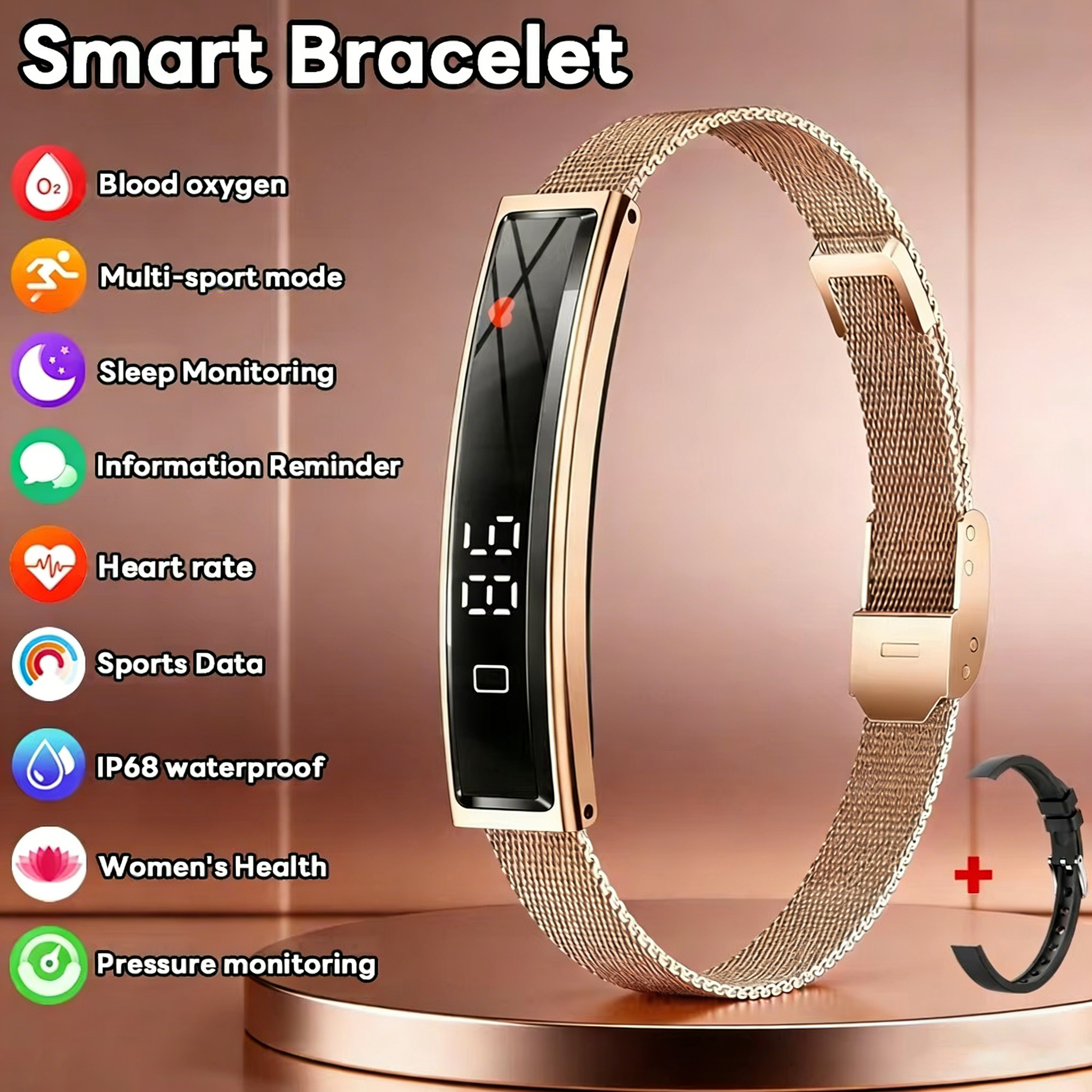 Android Smartwatch Accessories - 2026 New Fashion Women Smart Bracelet
