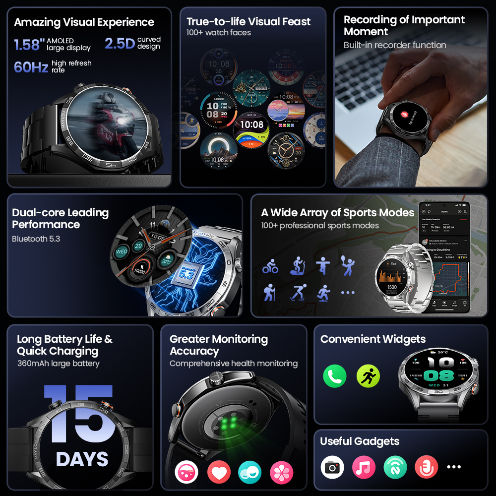 HAYLOU Solar 5 Voice Calling S - Smartwatch Instagram recensione e prezzo