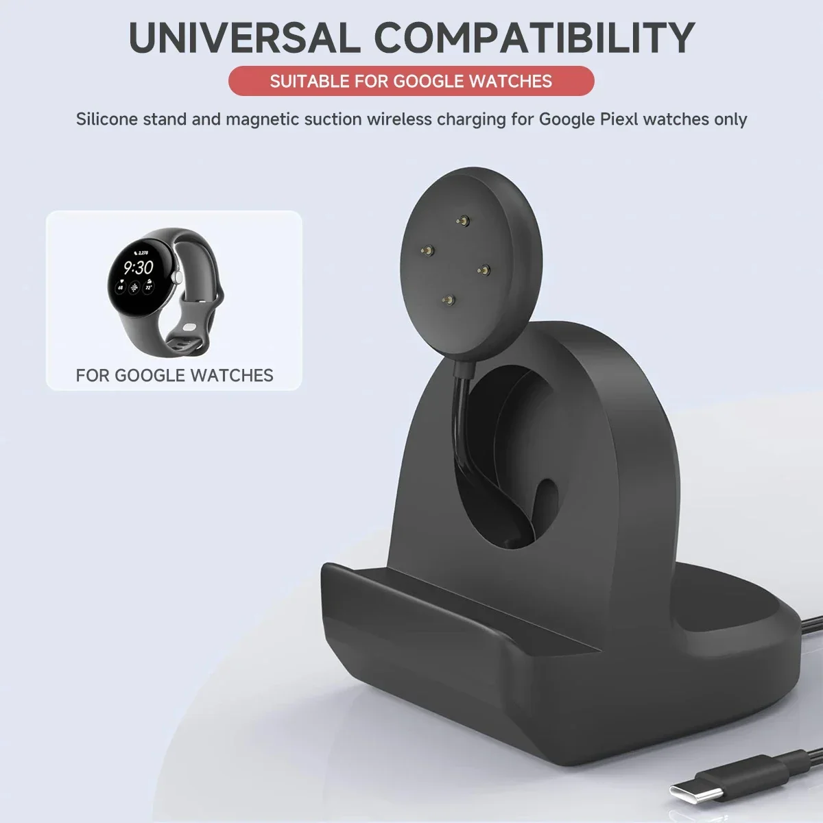 Soft Silicone Charger Cradle D - Wireless Charger Watch recensione e prezzo