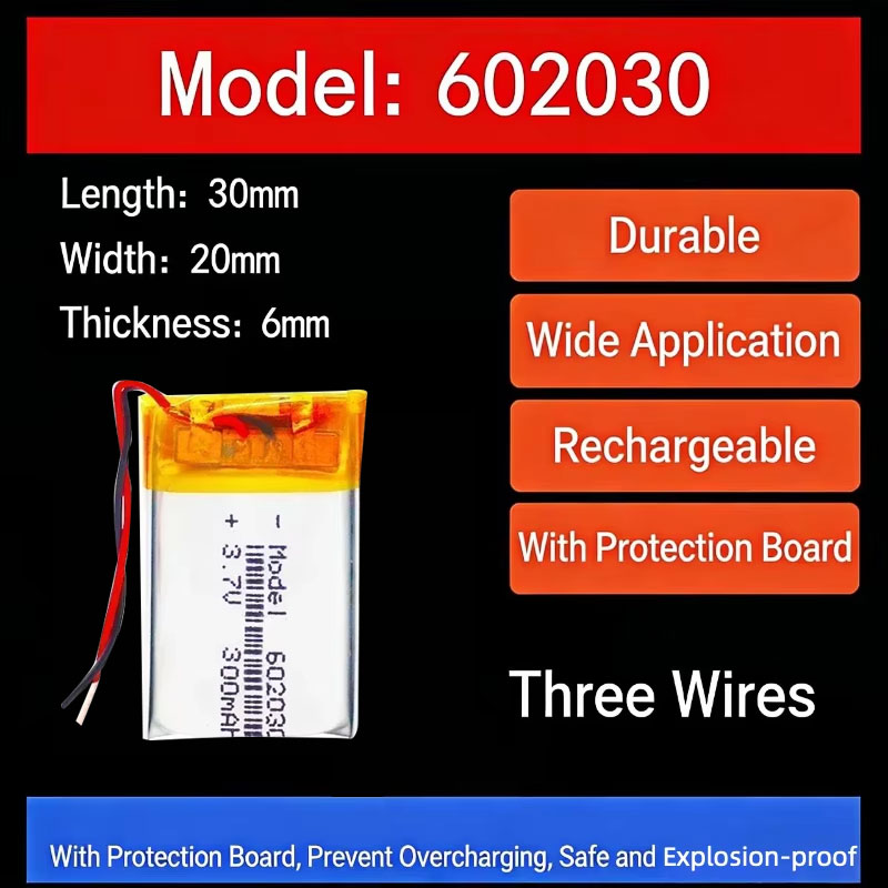 3.7V 300mAh 602030 Lithium Bat - Smartwatch Headset recensione e prezzo