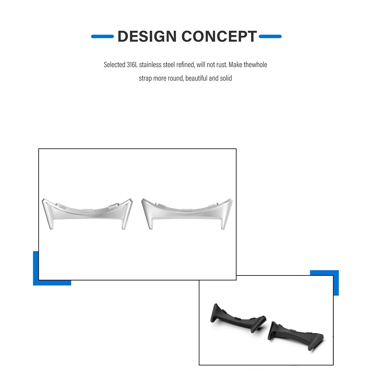 2pcs Watch Strap Connector Ada - Smartwatch Watch Accessories recensione e prezzo
