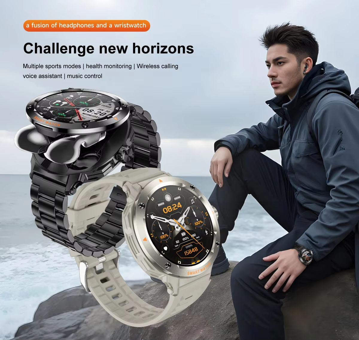 NFC Smart Watch Wireless Earph - Smartwatch Headset recensione e prezzo