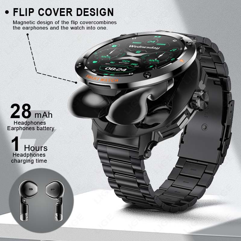 LIGE Men Earphone Smart Watch  - Smartwatch Headset recensione e prezzo