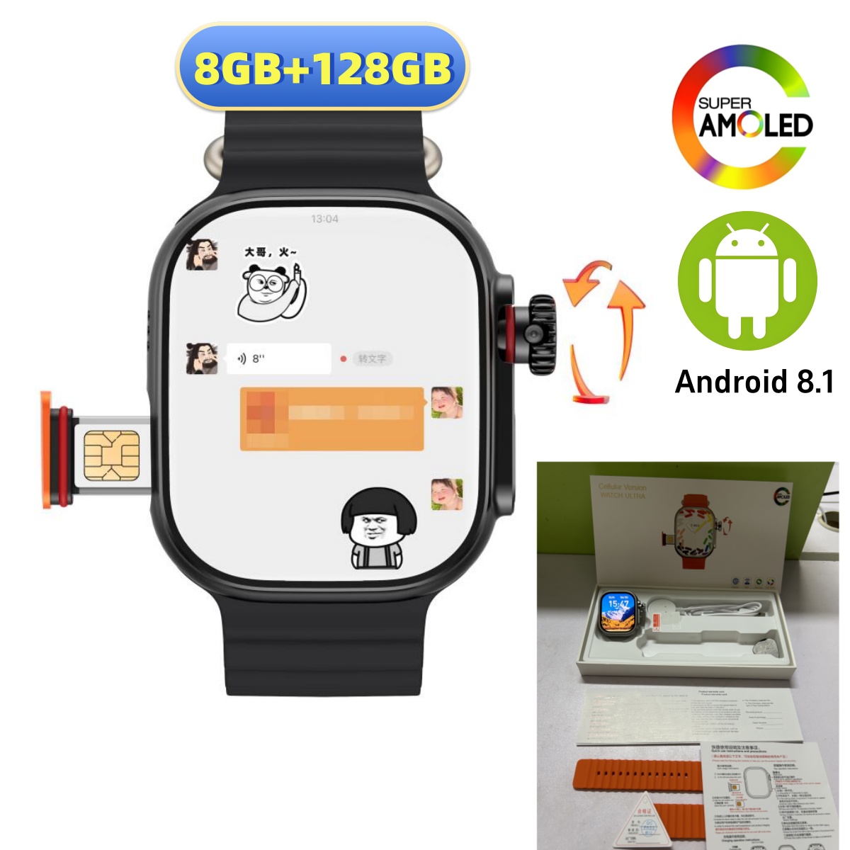 CDS9 Ultra 4G Android Smart Wa - Smartwatch Instagram recensione e prezzo