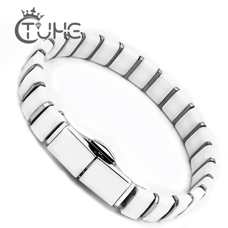 White Black Men Health Bracele - Ceramic Link Bracelet recensione e prezzo