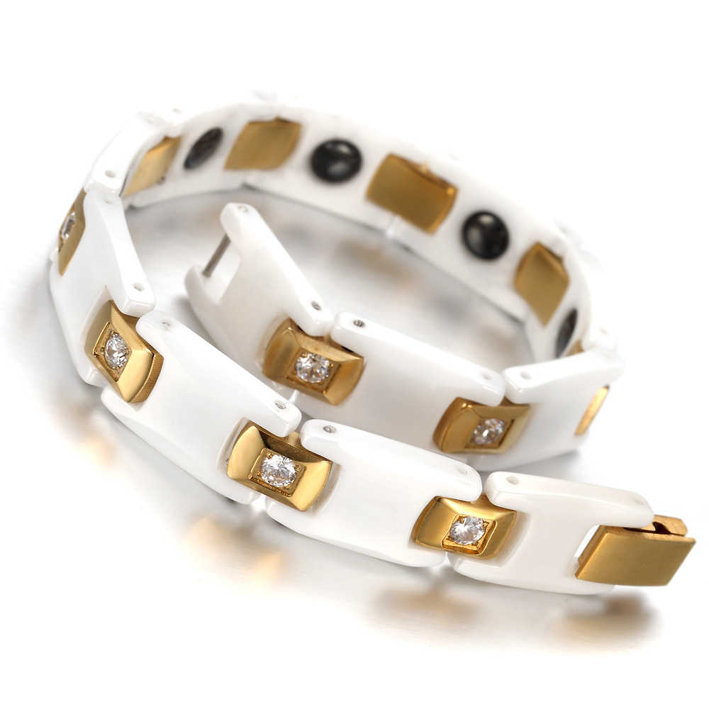 Vinterly Bracelets for Women C - Ceramic Link Bracelet recensione e prezzo