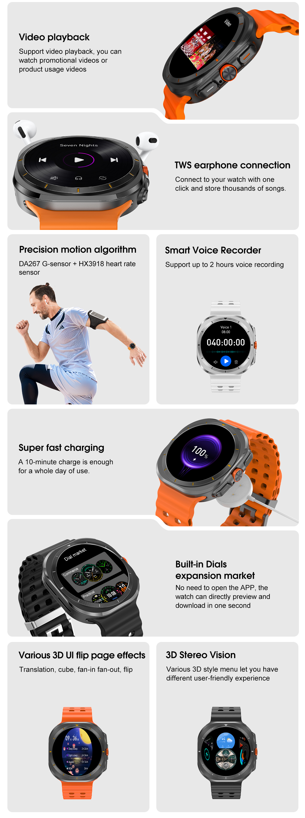 Smart watch DT7 ULTRA support  - Smartwatch Touch recensione e prezzo