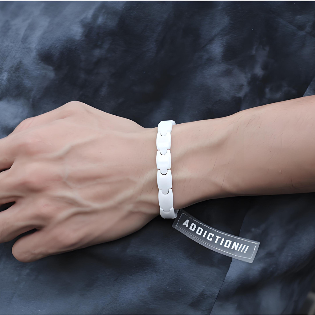 Aradoo Premium Ceramic Hematit - Ceramic Link Bracelet recensione e prezzo