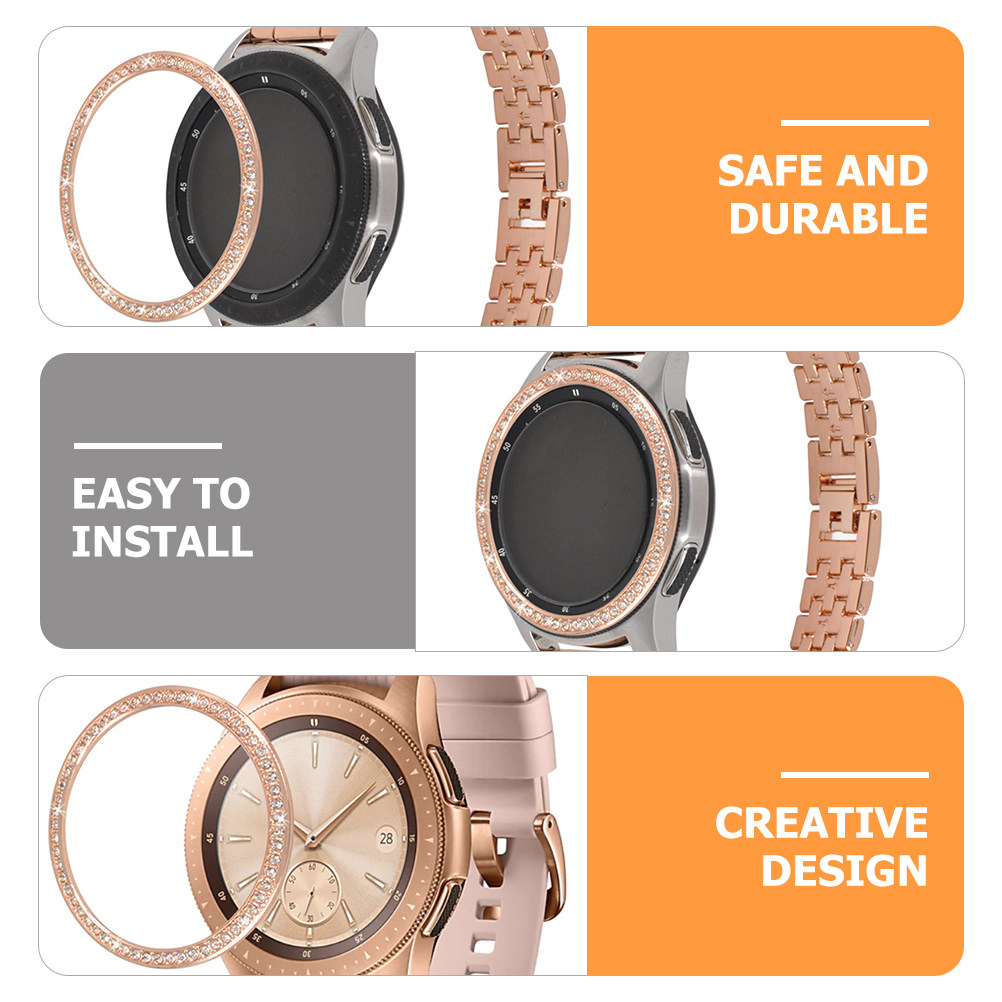 Shiny Metal Bling Watch Bezel  - Smartwatch Watch Accessories recensione e prezzo