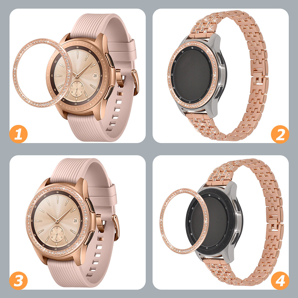 Shiny Metal Bling Watch Bezel  - Smartwatch Watch Accessories recensione e prezzo
