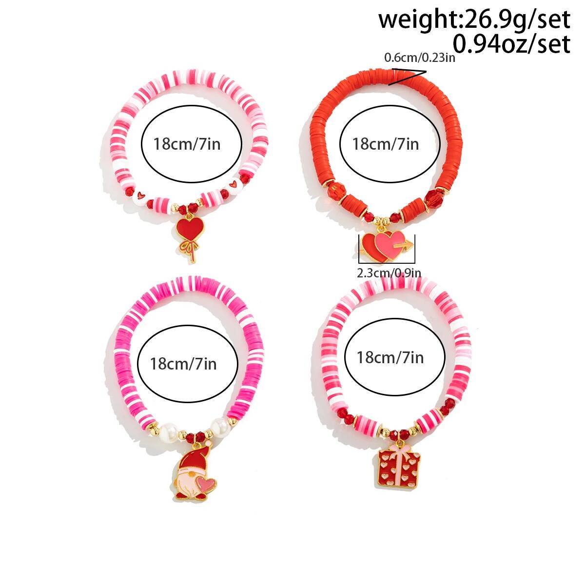 Salircon 4Pcs/Set Bohemia Soft - Ceramic Link Bracelet recensione e prezzo