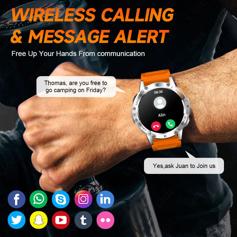 LIGE 1.43 Inch AMOLED Screen B - Smartwatch Instagram recensione e prezzo
