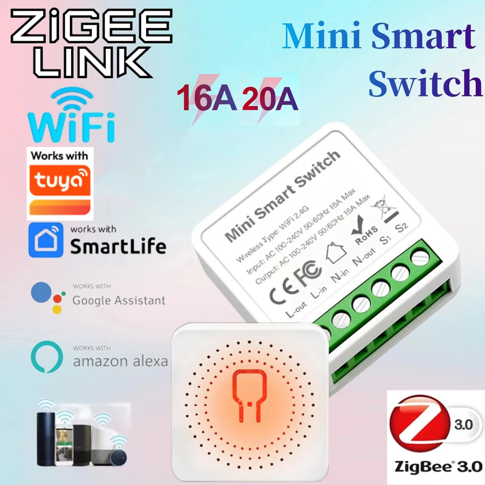 For Tuya Mini Smart WiFi Switc - Smart Accessories recensione e prezzo