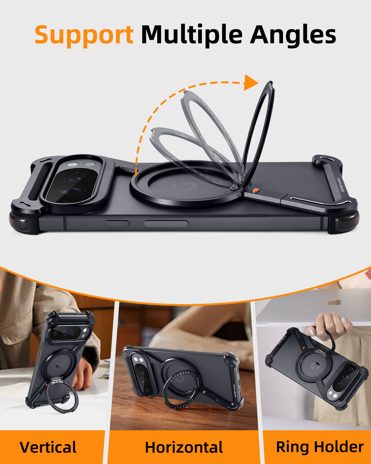 Oatsbasf Metal Phone Case for  - Magnetic Charging Stand recensione e prezzo