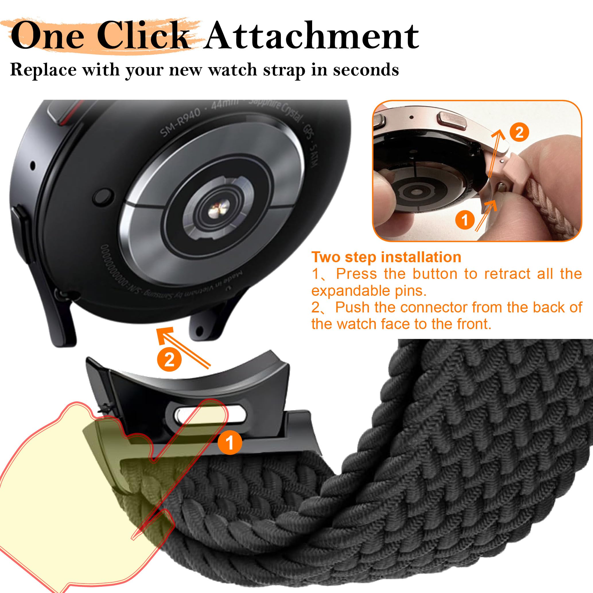 No Gaps Braided Band For Samsu - Solo Loop Strap recensione e prezzo