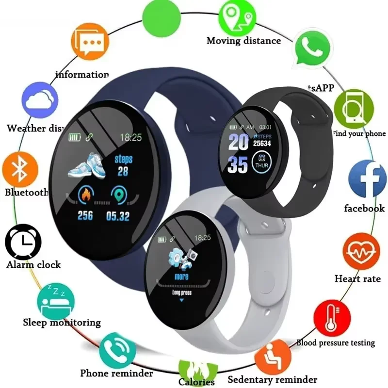 Children D18 Smartwatch Square - Android Smartwatch Accessories recensione e prezzo