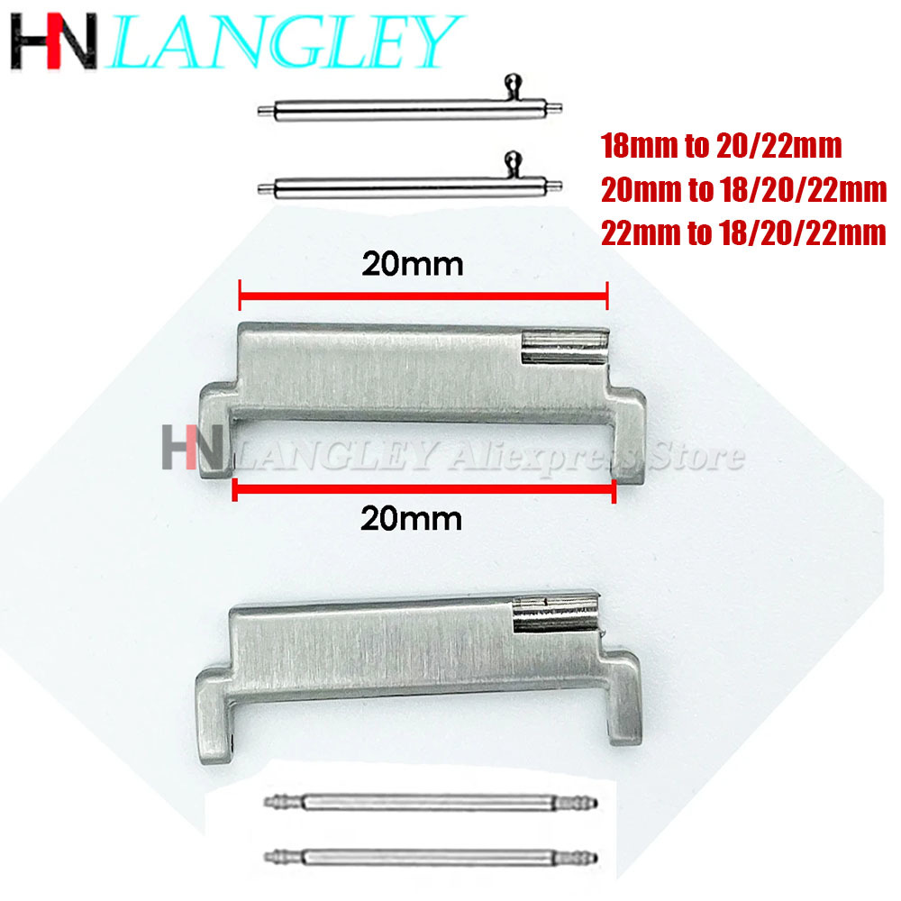 1Pair Strap Metal Adapter 18mm - Watch Band Connector recensione e prezzo