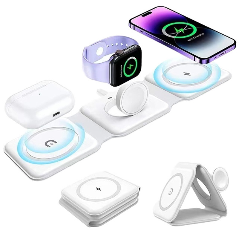 3-in-1 Magnetic Folding Wirele - Wireless Charger Watch recensione e prezzo