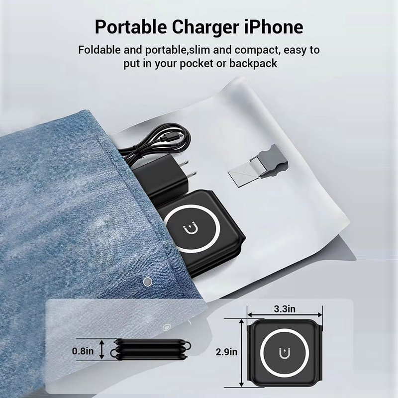3-in-1 Magnetic Folding Wirele - Wireless Charger Watch recensione e prezzo