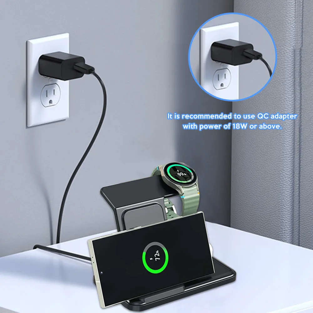 3 IN 1 Wireless Charger Statio - Wireless Charger Watch recensione e prezzo