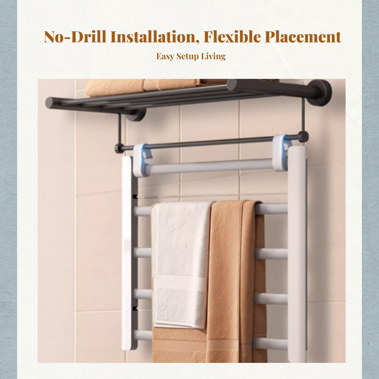 Electric Towel Warmer Aluminum - Smart Accessories recensione e prezzo