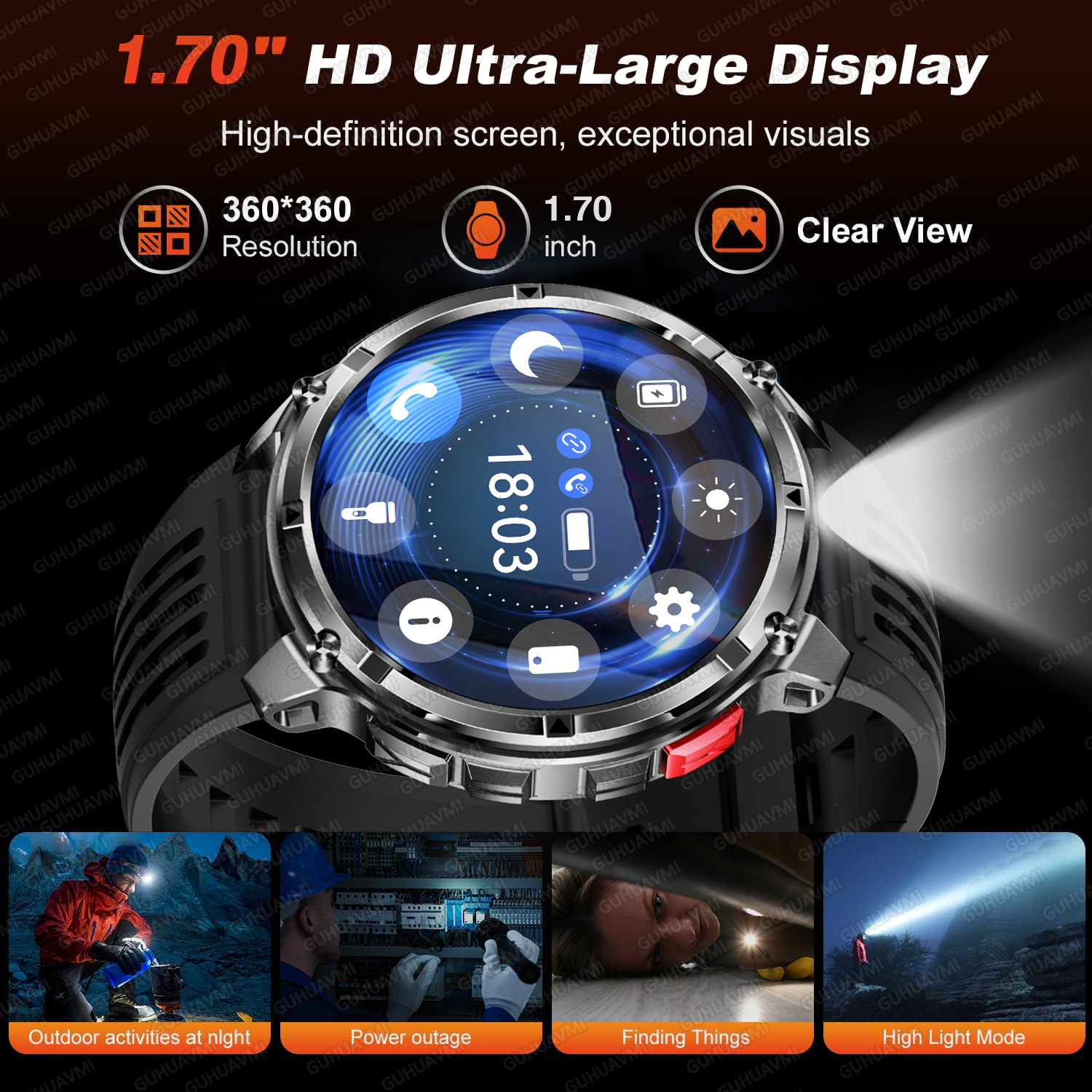 2026 New Military 1100mAh Batt - Android Smartwatch Accessories recensione e prezzo