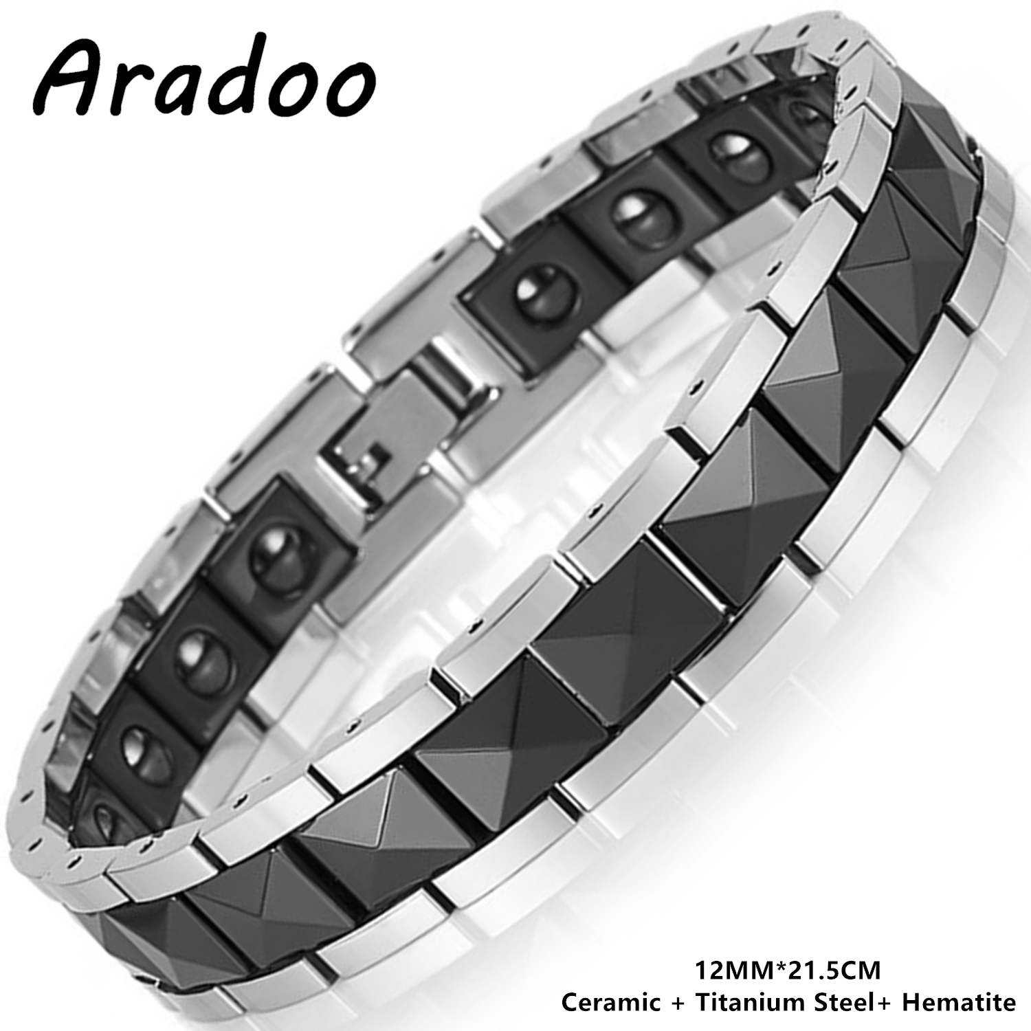 ARADOO Minimalist Pyramid Desi - Ceramic Link Bracelet recensione e prezzo