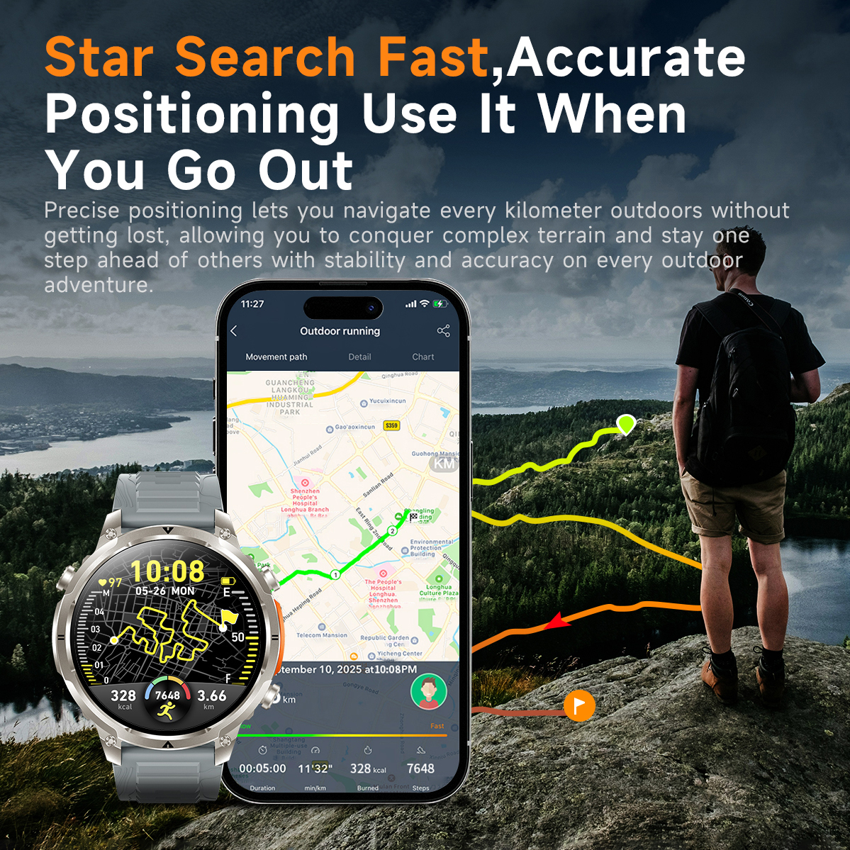 Outdoor GPS Sports Smart Watch - Smartwatch Touch recensione e prezzo
