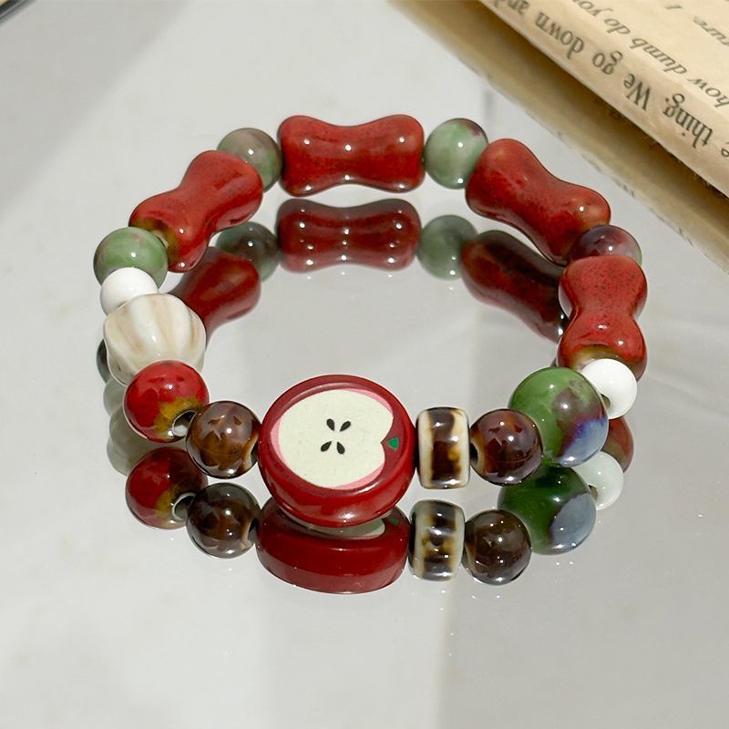 Retro Imitation Apple Ceramic  - Ceramic Link Bracelet recensione e prezzo