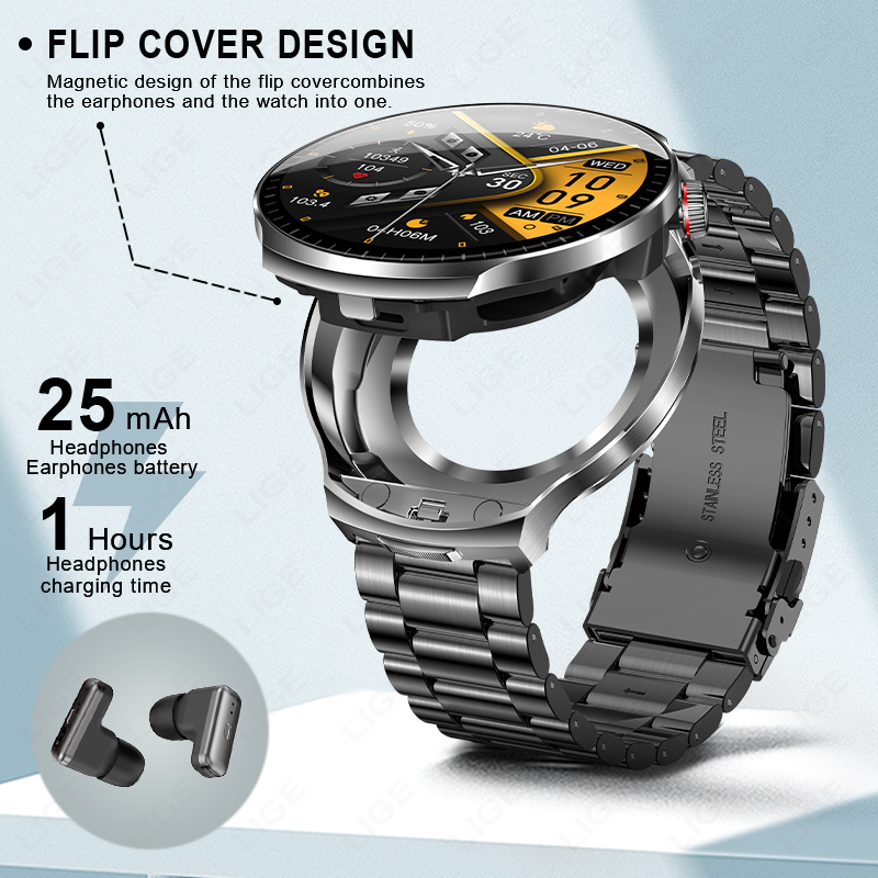 LIGE TWS 2 In 1 Headset Smart  - Smartwatch Headset recensione e prezzo