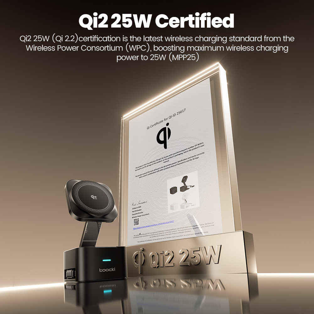 Toocki QI2.2 25W Wireless Char - Wireless Charger Watch recensione e prezzo