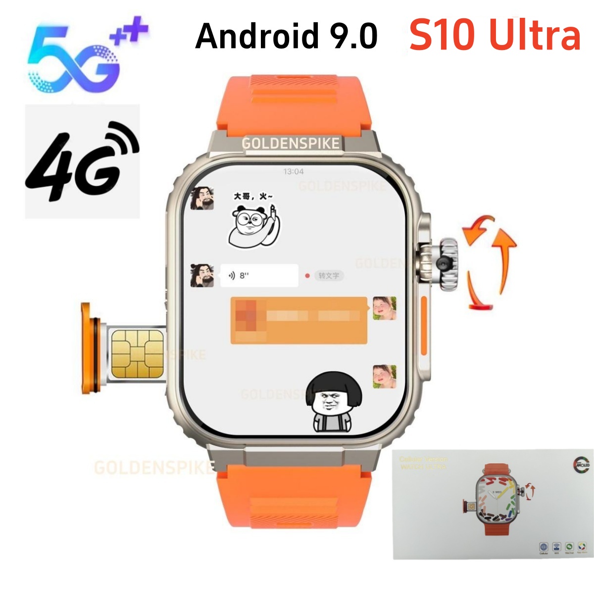 4G Android Smart Watch S10 2.2 - Smartwatch X18 recensione e prezzo