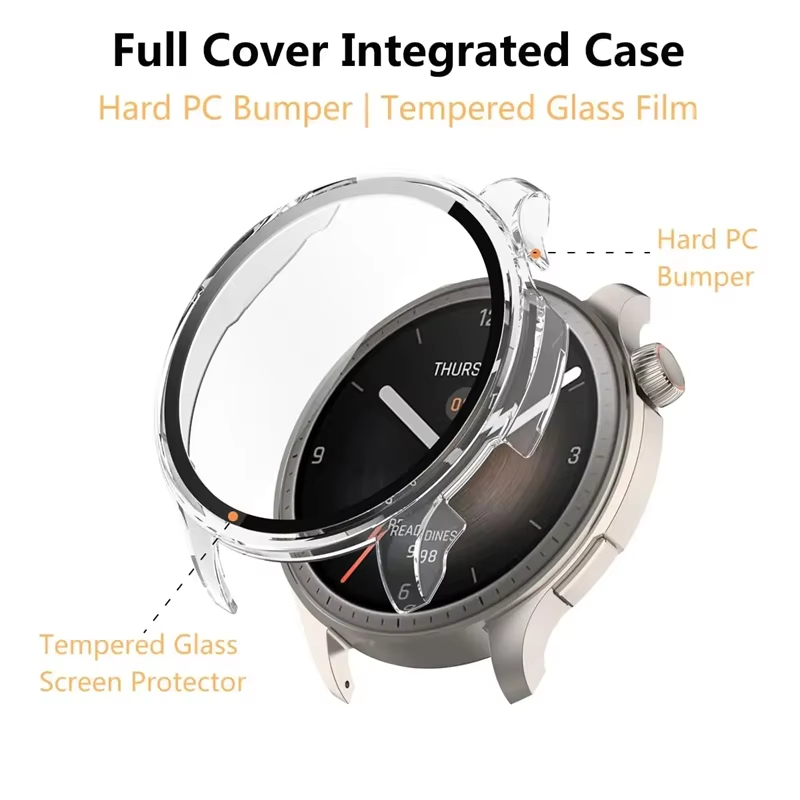 Tempered Glass Case For Amazfi - Smartwatch Icon recensione e prezzo