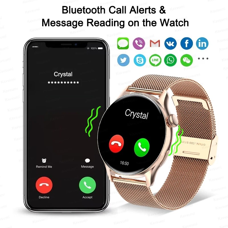 Women Smartwatch NFC AMOLED Sc - Smartwatch Custom recensione e prezzo