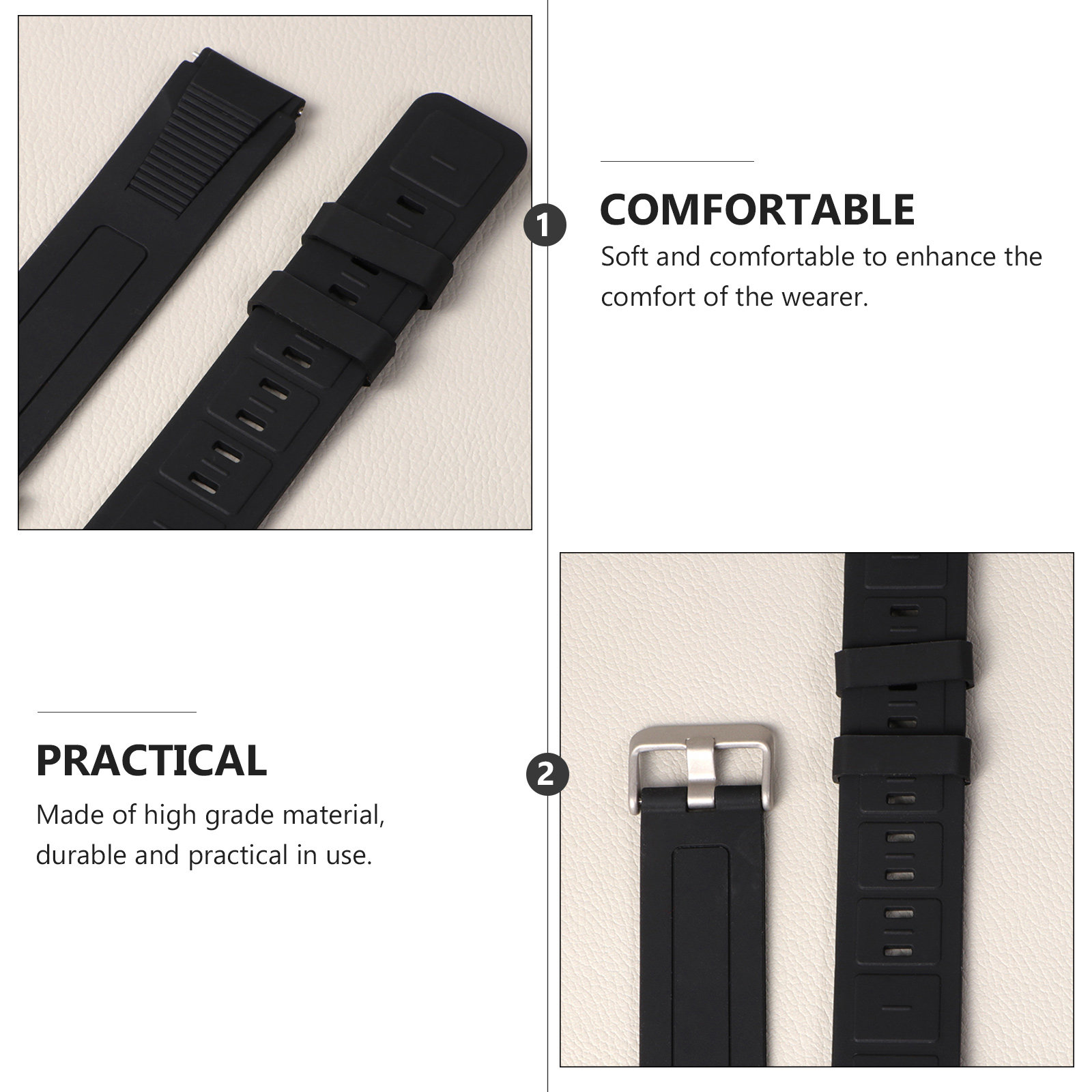 8Pcs High Grade Silicone Watch - Silicone Band Replacement recensione e prezzo