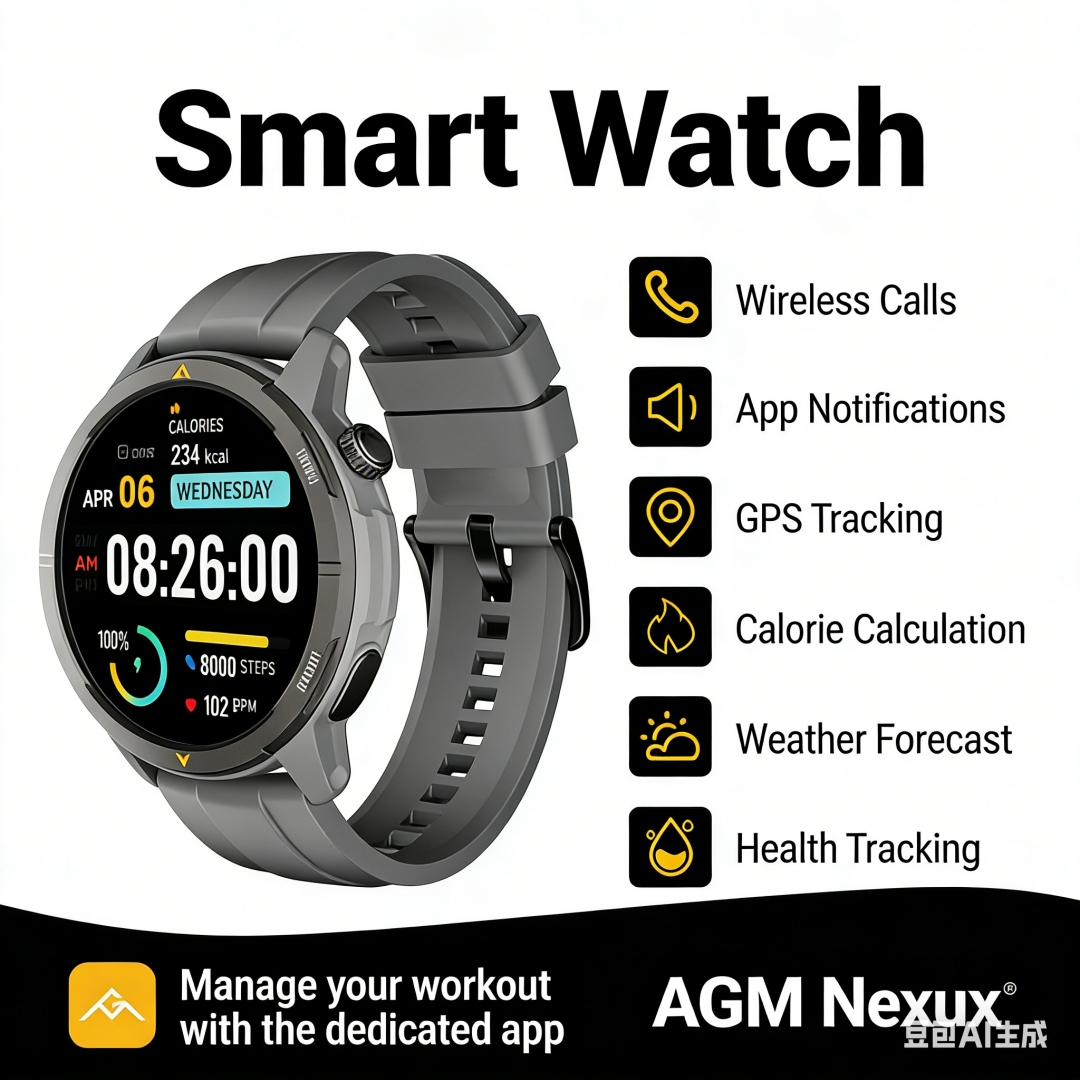 AGM Legion Smartwatch 5ATM Wat - Smartwatch Instagram recensione e prezzo