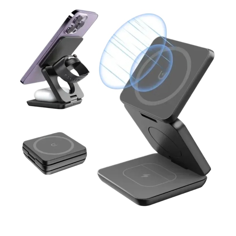3 in 1 Foldable Magnetic Wirel - Wireless Charger Watch recensione e prezzo