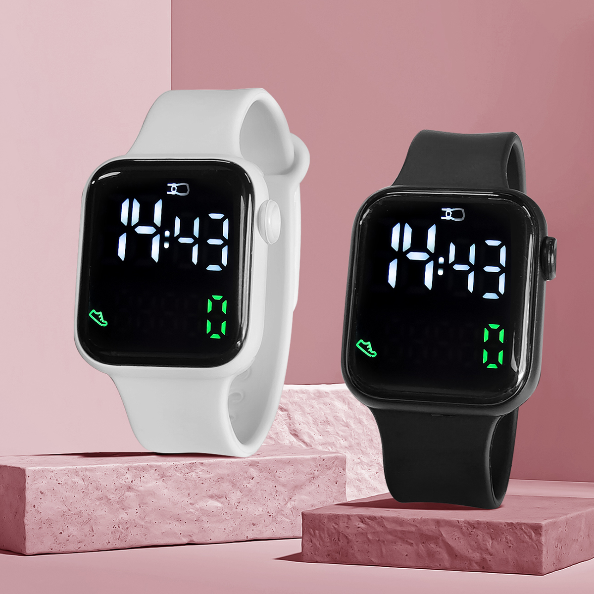 New 2PCS Student Minimalist Sm - Smartwatch Touch recensione e prezzo