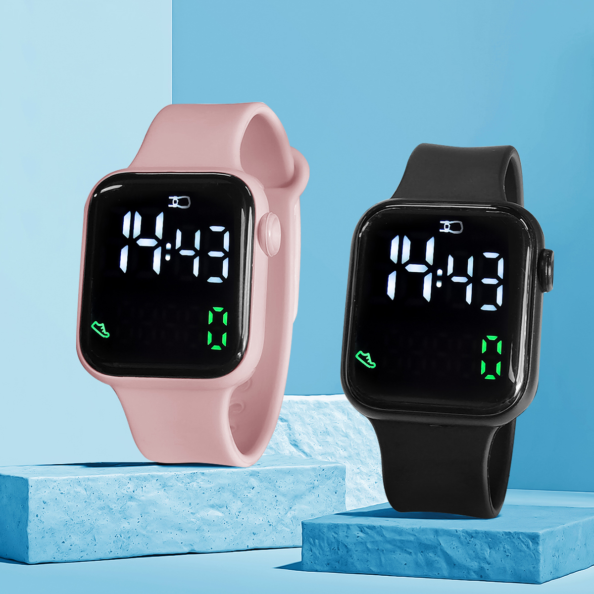 New 2PCS Student Minimalist Sm - Smartwatch Touch recensione e prezzo