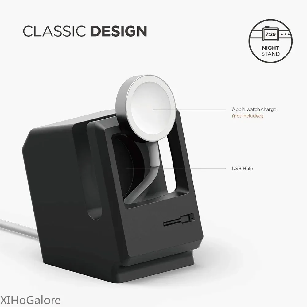 Retro Computer Pattern Silicon - Watch Charging Dock recensione e prezzo
