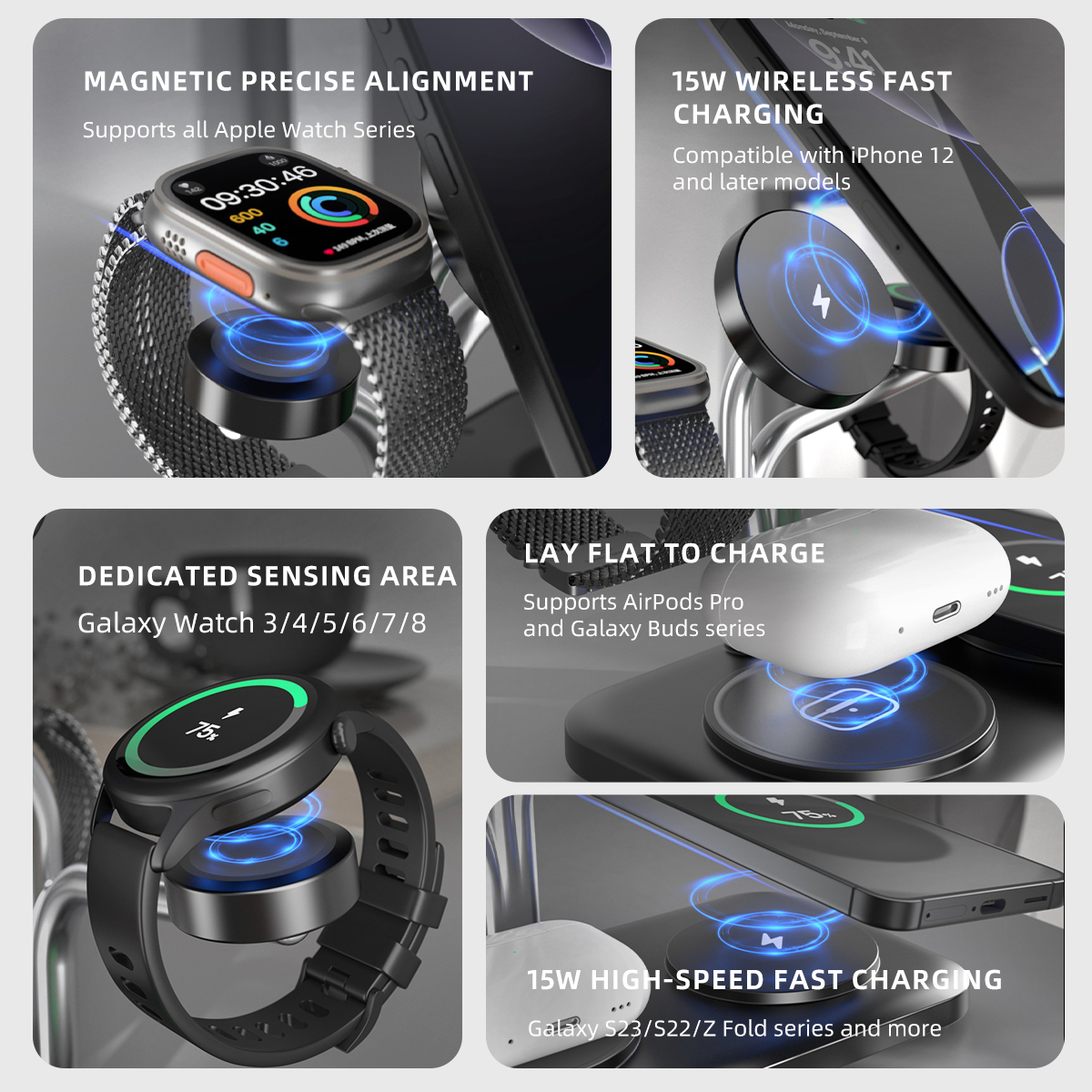 5 IN 1 Magnetic Wireless Charg - Wireless Charger Watch recensione e prezzo