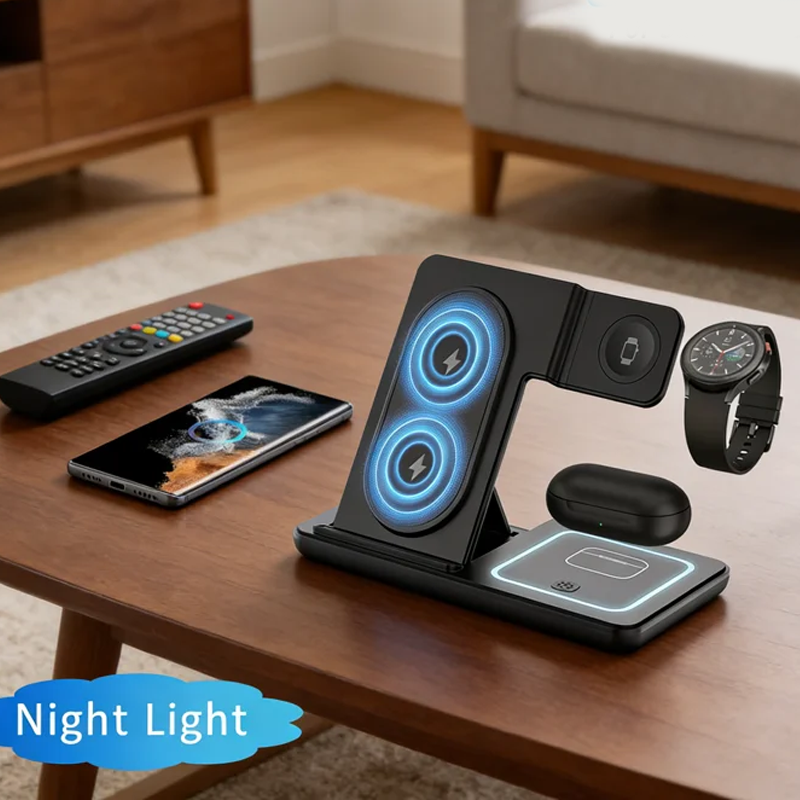 3 In 1 Foldable Wireless Charg - Wireless Charger Watch recensione e prezzo