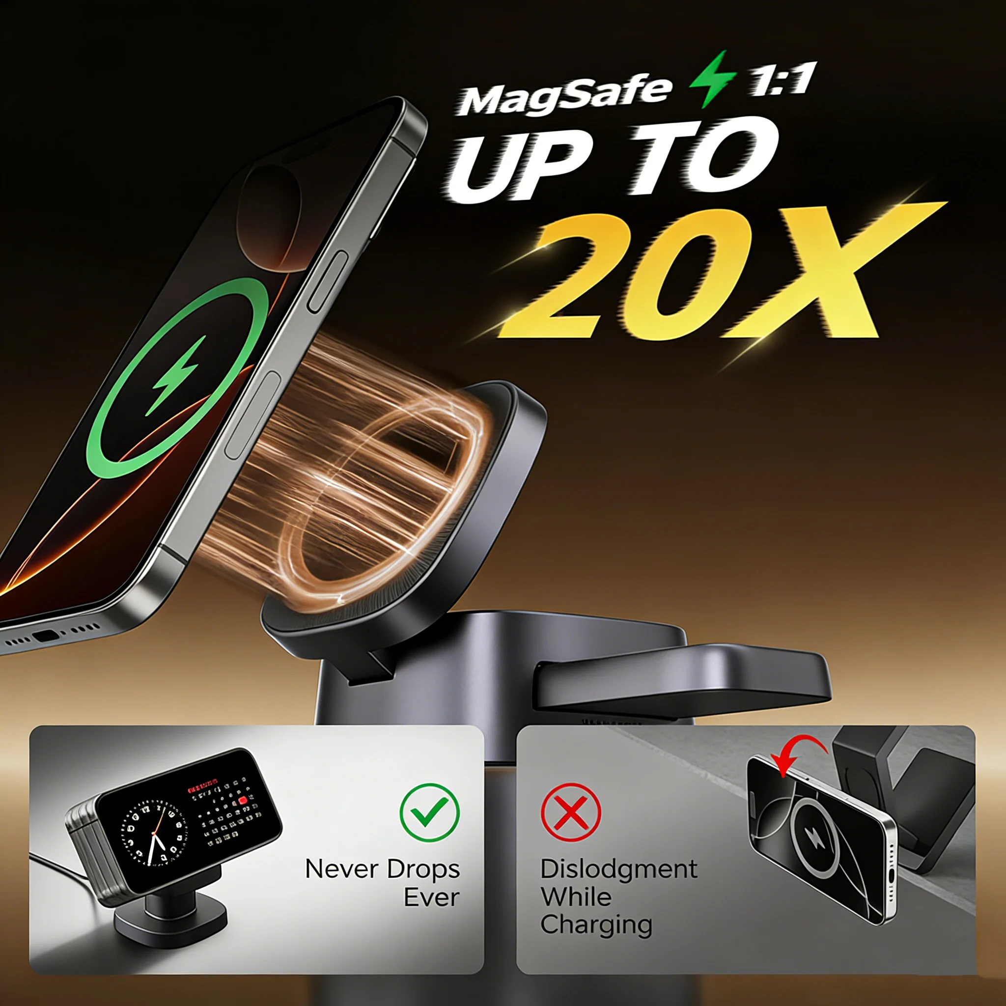 TIMESS Night Light Mashroom Wi - Wireless Charger Watch recensione e prezzo