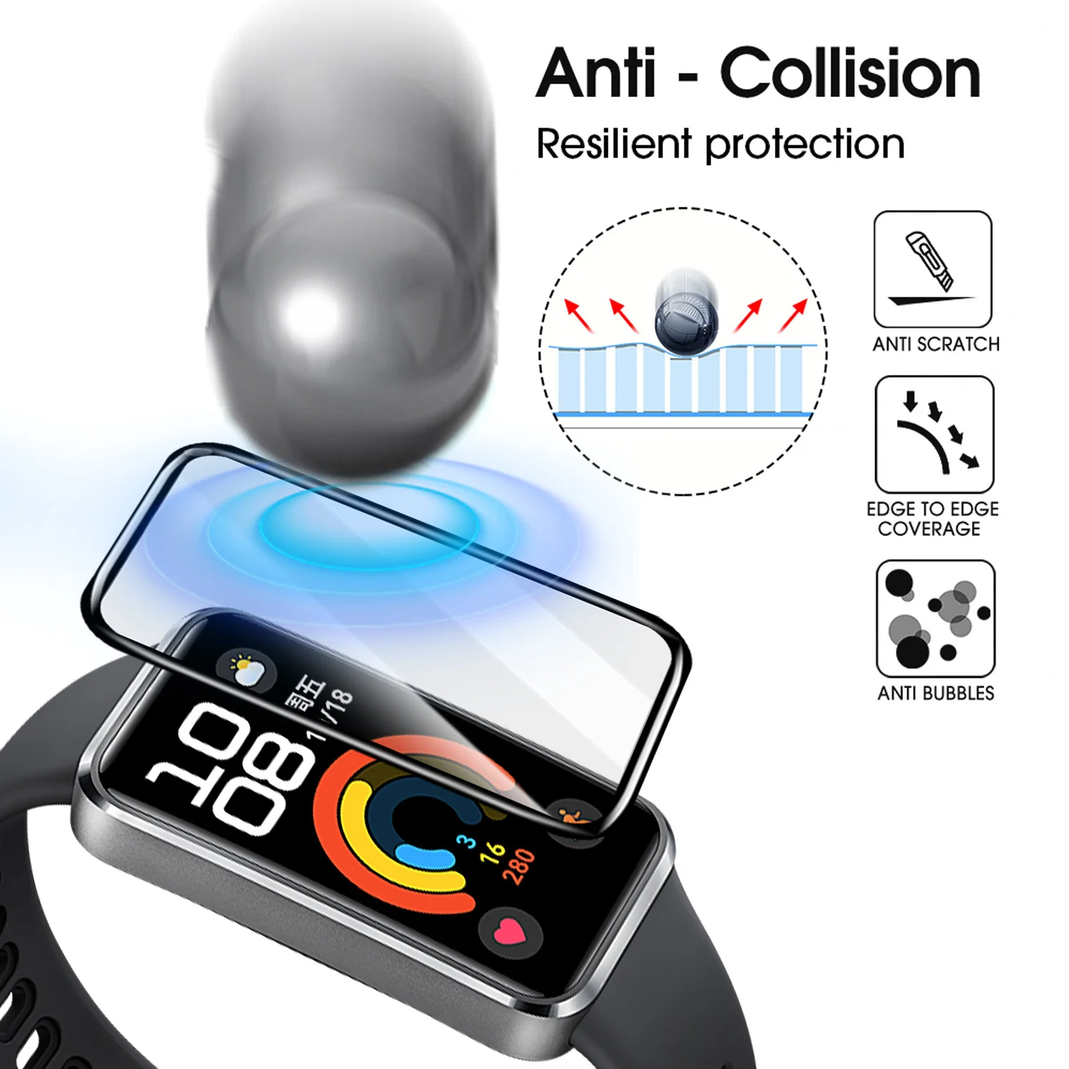 Flexible Screen Protectors for - Huawei Smartwatch Accessories recensione e prezzo
