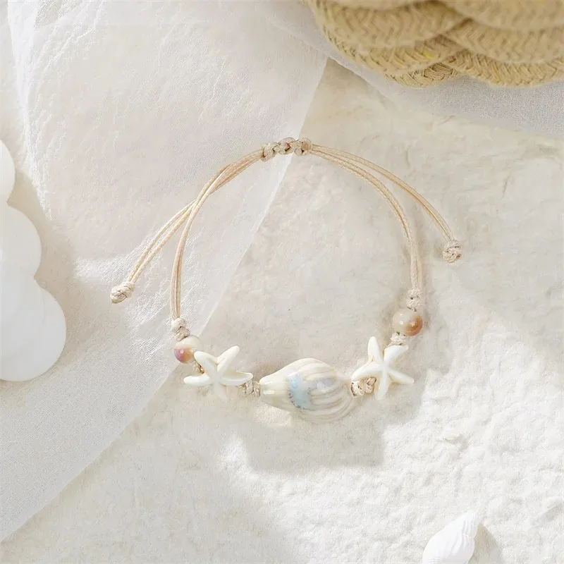 Bohemian Conch Starfish Shells - Ceramic Link Bracelet recensione e prezzo